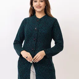 TWENTY ME Women Embroidered Woollen Cardigan with Embroidered Detail-image-80