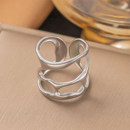 MYKI Silver-Plated Finger Ring-38