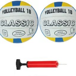 Classic printed volleyball Combo with pump Volleyball - Size: 4-picture-15