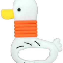 Duck Shape Baby Teether | Teething Toy for Infants&Babies (Silicone) Teether-3