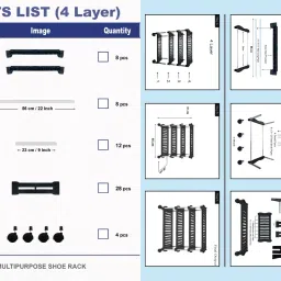 tnt the next trend Super Smart Stackable and Durable, Easy to Assemble, Space Saving Rack Plastic Open Book Shelf image 5
