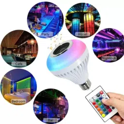 Uborn BRAND NEW Bulb Led Music Light RGB Remote Control Home Bedroom Party Decoration 10 W Bluetooth Speaker-16