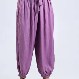 Solid Rayon Women Harem Pants-image-13