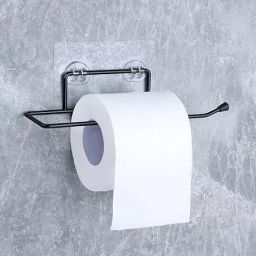 Self Adhesive GI Steel Toilet Paper Stand/Tissue roll Hanger Iron Toilet Paper Holder-image-59