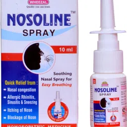 NOSOLINE SPRAY-SOOTHING NASAL SPRAY FOR EASY BREATHING Manual Nasal Aspirator-22