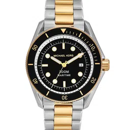 Michael Kors Men Maritime Two Tone Bracelet Style Analogue Watch MK9180I-12