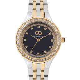 GIO COLLECTION Women Black Embellished Analogue Watch G2031-44-image-38