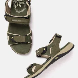 Woodland Men Nubuck Leather Comfort Sandals-image-8