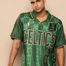 NBA Men Boston Celtics Vintage Oversized Polo-picture-26