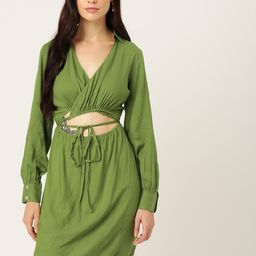 Harvard Solid Cut-Outs Sheath Dress-image-38