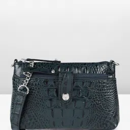 Hidesign Animal Textured Leather Structured Sling Bag-picture-39