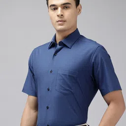 Van Heusen Custom Fit Textured Pure Cotton Formal Shirt-picture-39