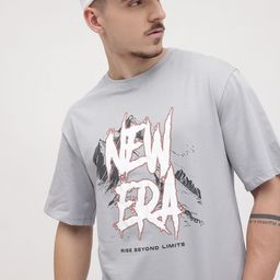 The Roadster Life Co. Puff Print Typography Drop-Shoulder Sleeves T-shirt-picture-39