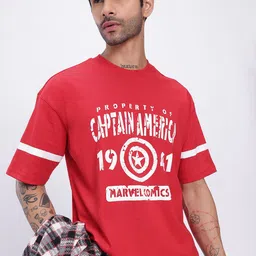 glitchez Comic Crew Printed Oversize T-shirt-image-60