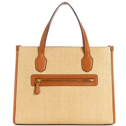 GUESS Basketweave Textured Structured Handheld Bag image 3