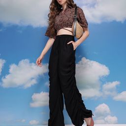CORSICA Women Gathers Pleated Trousers-image-64