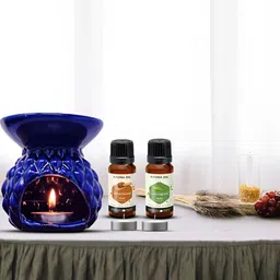 PEEPALCOMM 3-Pcs Blue Aroma Oil Diffuser With Scented Oils (15ml)-67