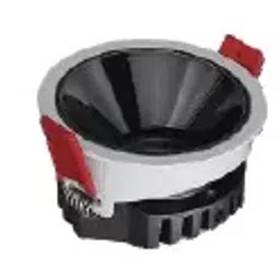 Noble Electricals 12W White + Black LED Low Depth Wallwasher Downlight Warm White NE-DL-LOW DP-12-42
