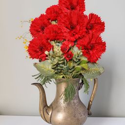 ARTSY Red 2 Pieces Gerbera Artificial Flower-25