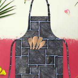 ArtzFolio Black & Blue Printed Cotton Aprons-image-14