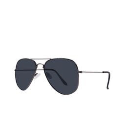 Woggles Unisex Black Lens & Gunmetal-Toned Aviator Sunglasses with-73