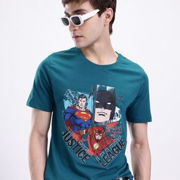 Kook N Keech Justice League Printed Pure Cotton Regular Fit T-shirt-image-82
