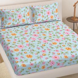 Myntra Elegant Homes 300 TC Polycotton King Bedsheets-picture-37