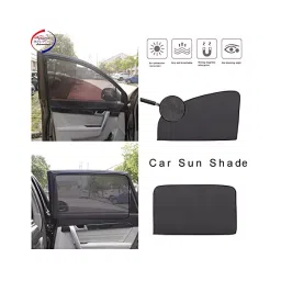 Auto Pearl Black Medium Window Plug-in Half Car Curtains for Swift Type-2 2011-2016 (Set of 4 Pcs)-19