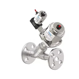 Uflow 2 Inch (50 mm) Flanged (NC) SS Pneumatically Controlled Y Type Valve with SS Actuator YCP-803V2 image 1