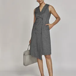 The Label Life Solid A-Line Dress-image-90