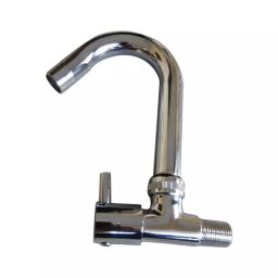 Jabra Sink Cock (L) Oreo Series Brass Chrome Finish Wall Mount Silver-image-77