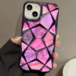 CASE CREATION Geometric Printed iPhone 13 Back Case Mobile Accessories-49