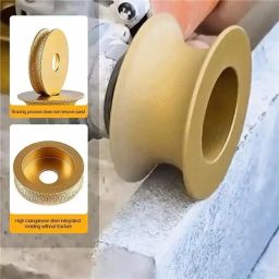 AK DIAMOND Brazing Molding Wheel for Lever Tool 4 cm Working Width and 20 mm Bore Size for Marble, Granite image 4