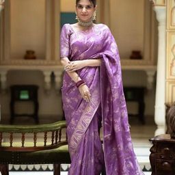 Marziyaa Woven Design ZariBanarasi Saree-image-80