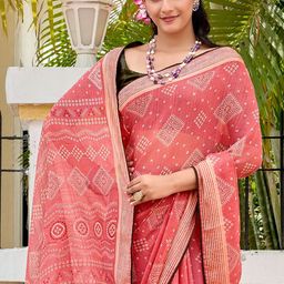 Anouk Rustic Ethnic Motifs Bandhani Saree-picture-5