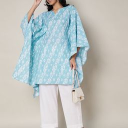 BCZ Style Printed Flared Sleeve Kaftan Dress-picture-2