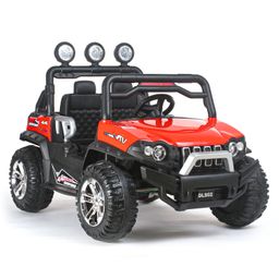 Battery Operated Ride On Two Seater Jumbo Jeep With Music Lights and Remote Control - Red-1