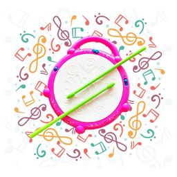 PlayMagic Flashing Lights Musical Drum - Multicolour-12