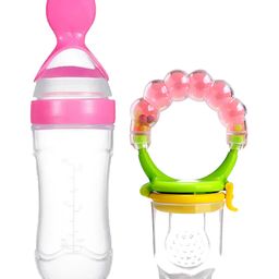 Kritiu Fruit And Food Nibbler & Feeder - Pink & Orange-12