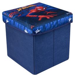 Kuber Industries Marvel Spider-Man Storage Sitting Stool  Foldable Storage Box  Storage Sitting Stool for Kids Room  Stool For Living Room  Storage Stool Box For Toys  Blue-picture-22