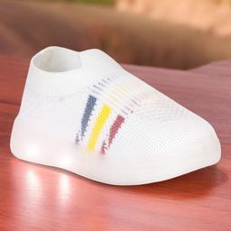 Lil Lollipop Mesh Designed LED Shoes - White-image-47