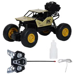 Niyamat Remote Control Rock Crawler Mist Smoke Spray Function Car, High Speed 1:18 Scale RC Car - 2WD Off Road Vehicle Rock Climbing Car Toy for Kids - Golden-picture-42