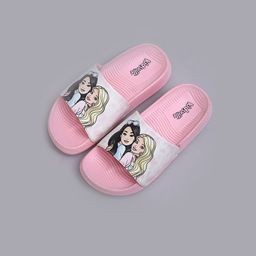 Kids Ville Girls Barbie Printed Sliders-image-68