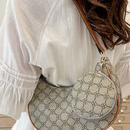 LULU & SKY Textured PU Structured Hobo Bag image 2