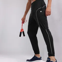 HRX by Hrithik Roshan Men Mid-Rise Rapid-Dry Training Joggers with Contrast Piping-image-84