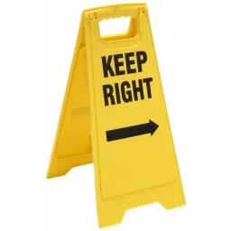 TOUGH GUY 24 inch  Black Polypropylene Floor Sign, 6DMG5-image-95