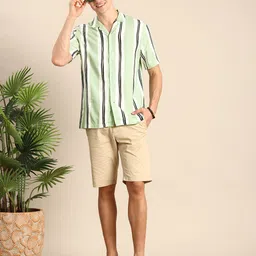 Mast & Harbour Striped Casual Shirt-picture-12