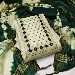 Rangtulika Ethnics Embroidered Unstitched Dress Material-picture-28