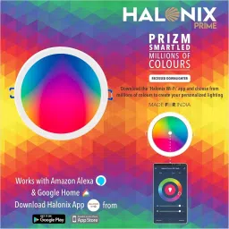 Halonix Prizm Prime Wifi Smart Downlight Round 810 lumen 15 W, White & RGB image 4