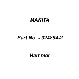 Makita Hammer Suitable For TD090D, Part No 324894-2-38